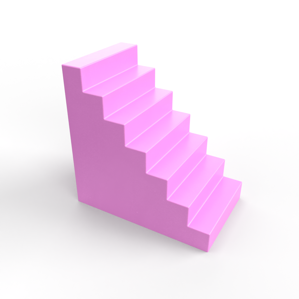 Seven Step Bookend Mold
