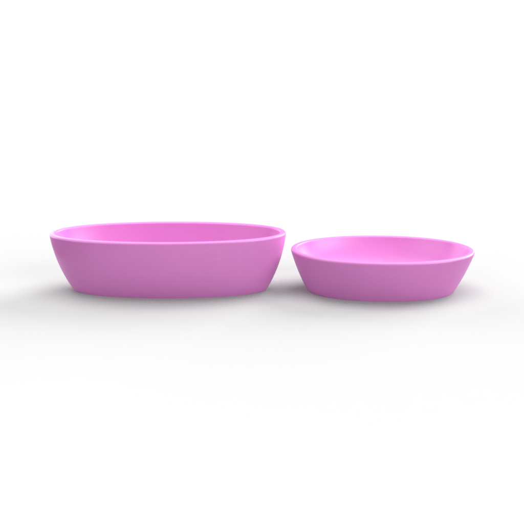 Curved Sided Oval Bowl Mold 1