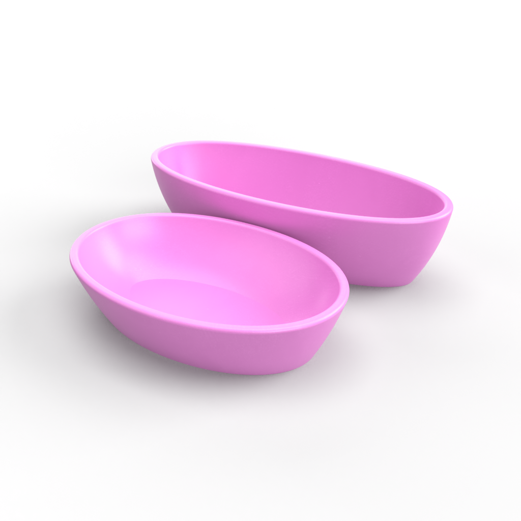 Curved Sided Oval Bowl Mold 1