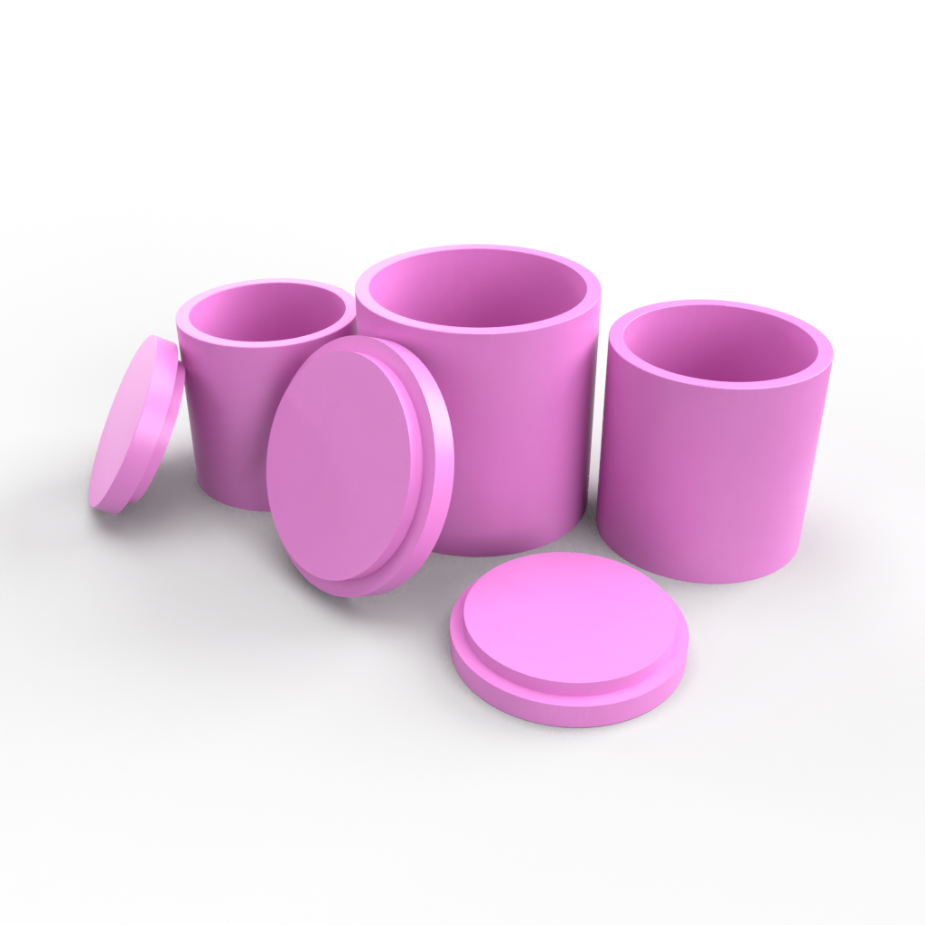 Round Candle Vessel Mold