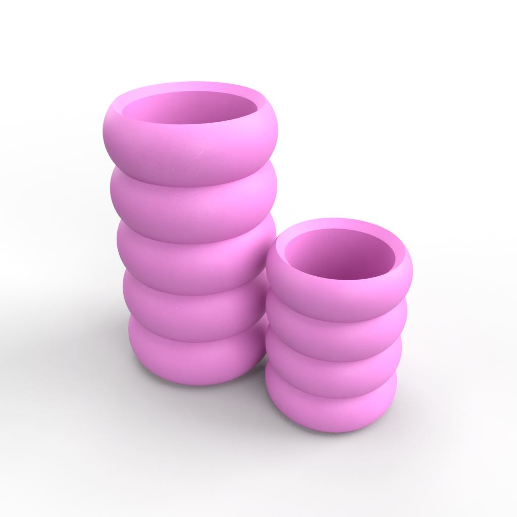 85mm Bubble Design Small Holder/ Pen Pot Mold