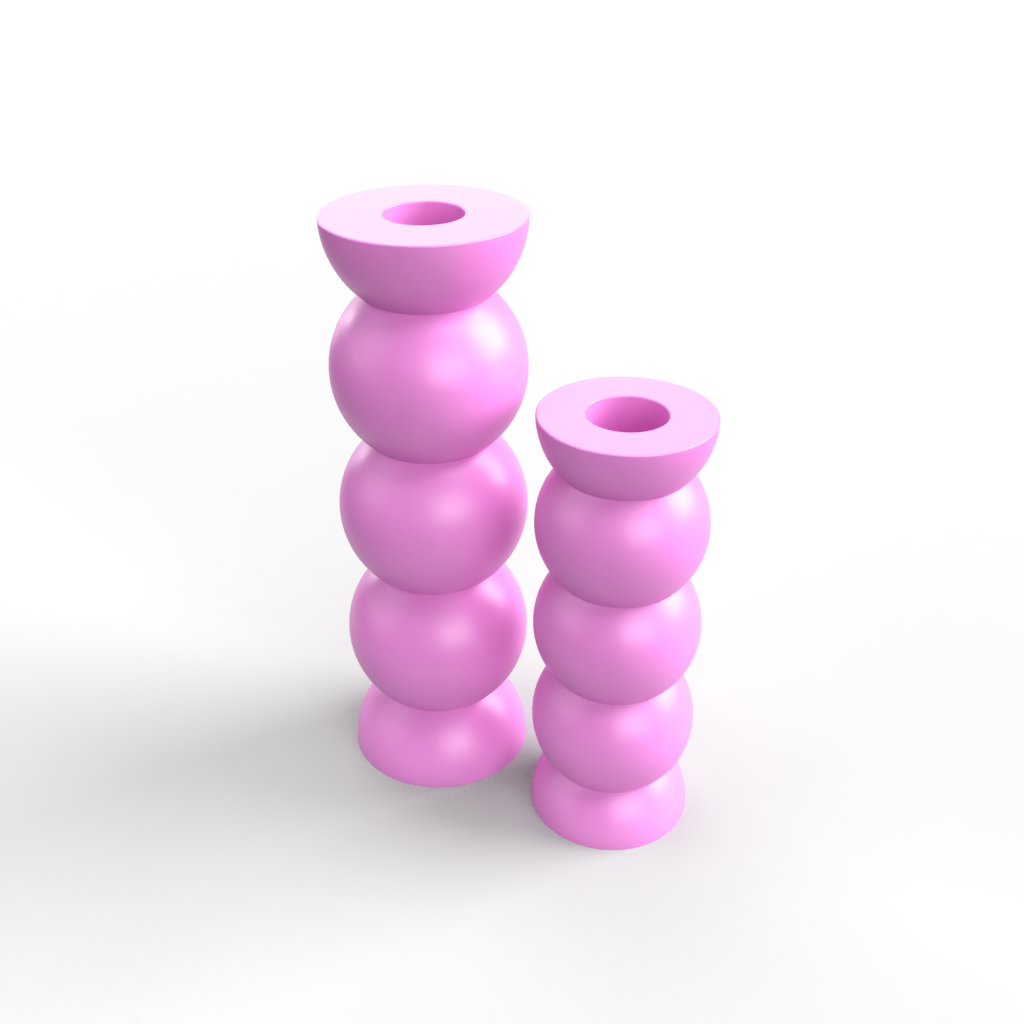 Bubble Design Candle Holder Mold