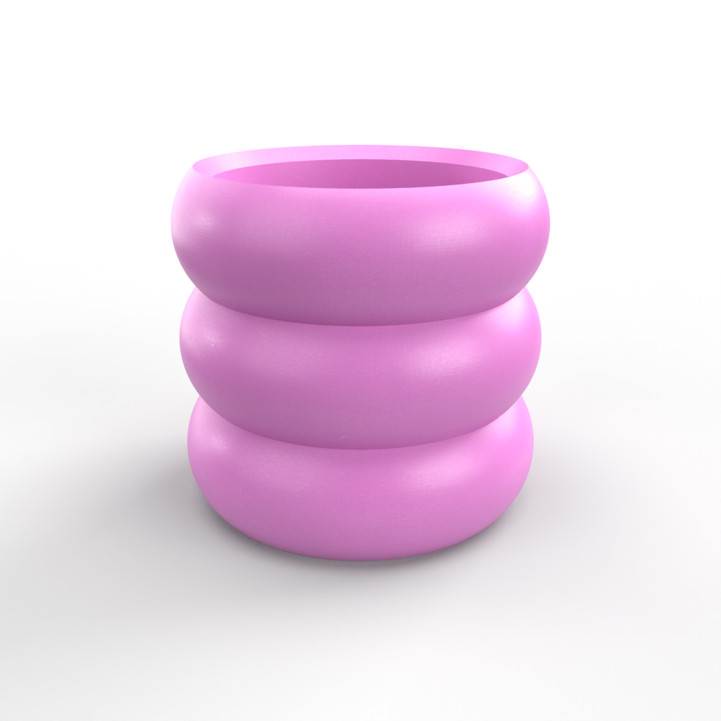 Bubble Design Plant Pot Mold Set