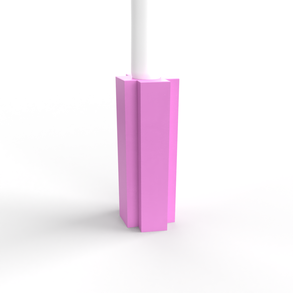 Geometric Cross Candle Holder Mold