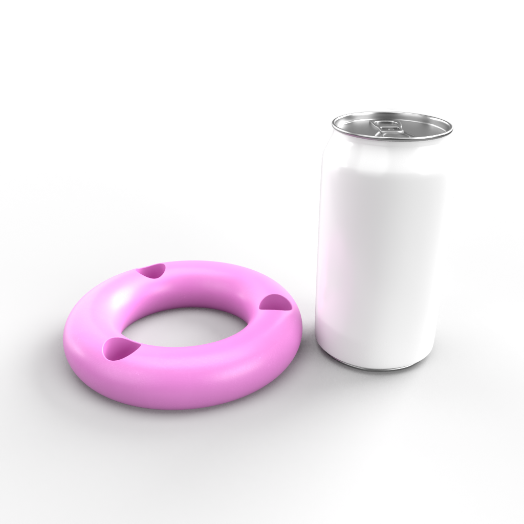 Three Slot Doughnut Shape Candle Holder Mold