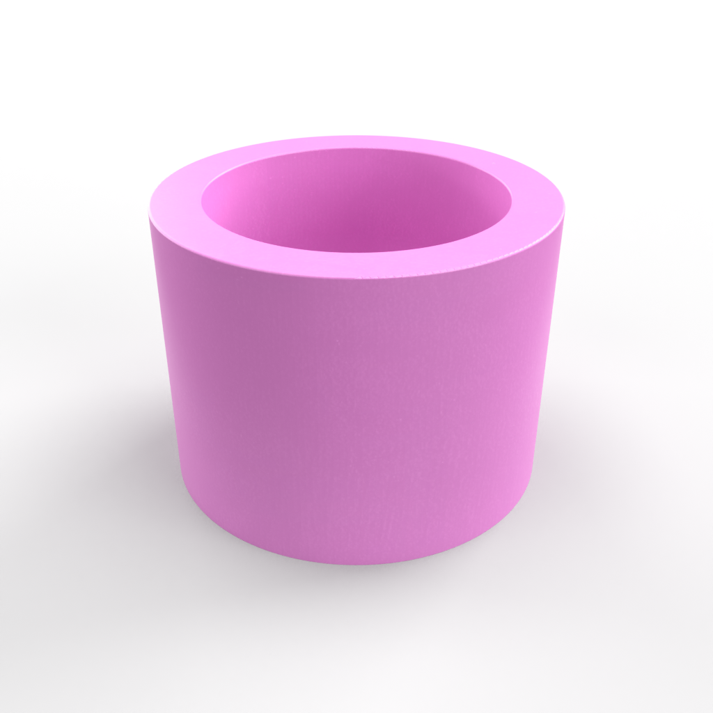 Two Slot Pinch Pot Tray Mold - Straight Pot