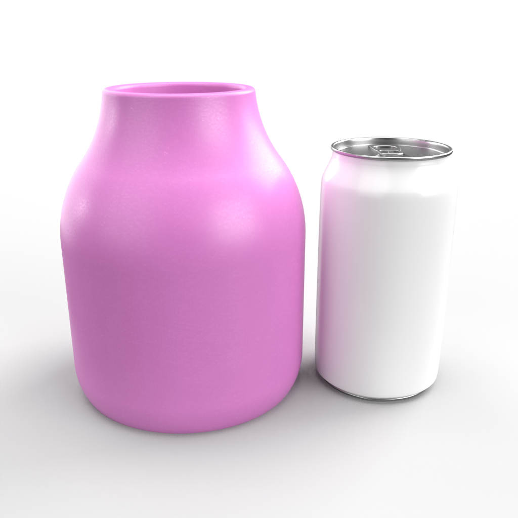 Flat Sided, Round Vase Mold 1