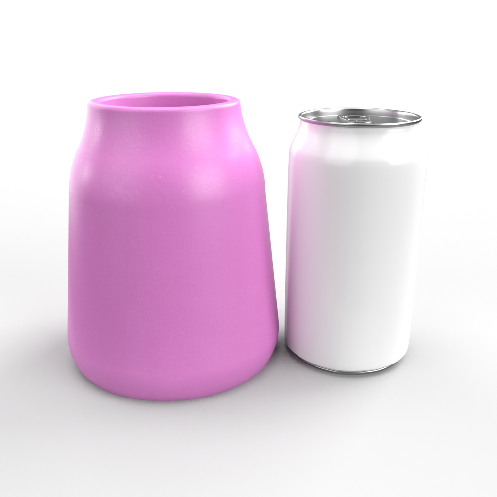 Flat Sided, Sloped Vase Mold