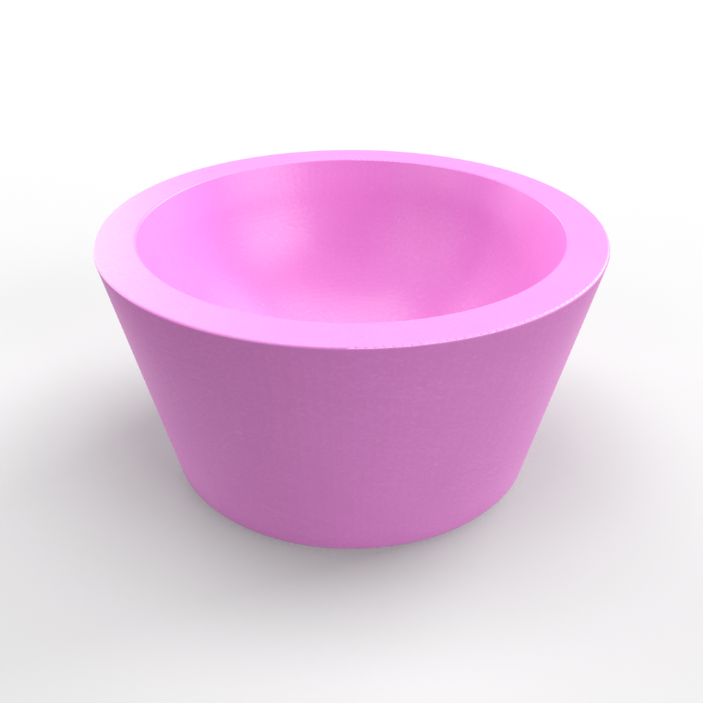 Two Slot Pinch Pot Tray Mold - Sloped Pot