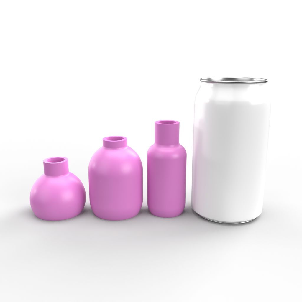 Small Rounded Bud Vase Mold 2