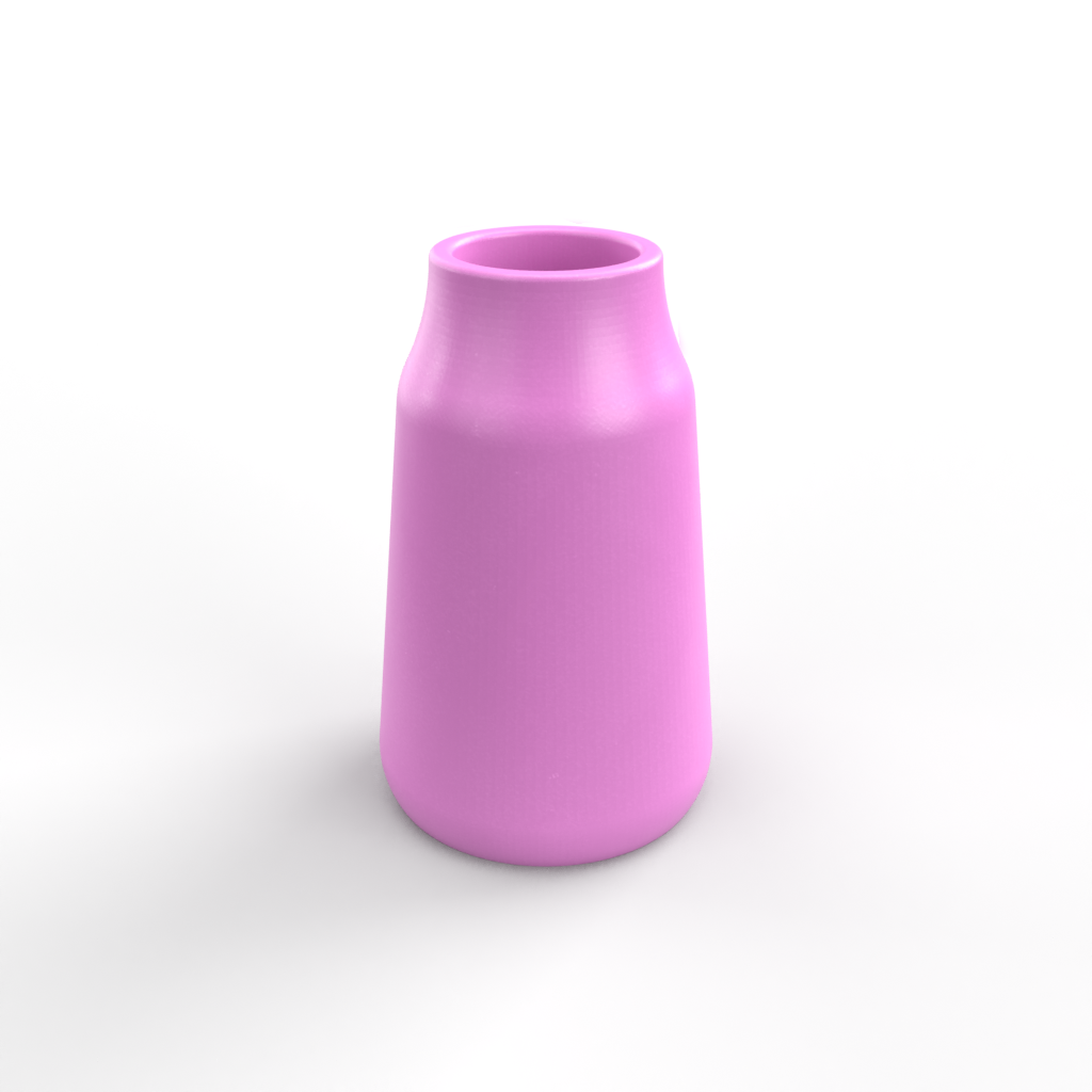 Flat Sided, Sloped Vase Mold Set