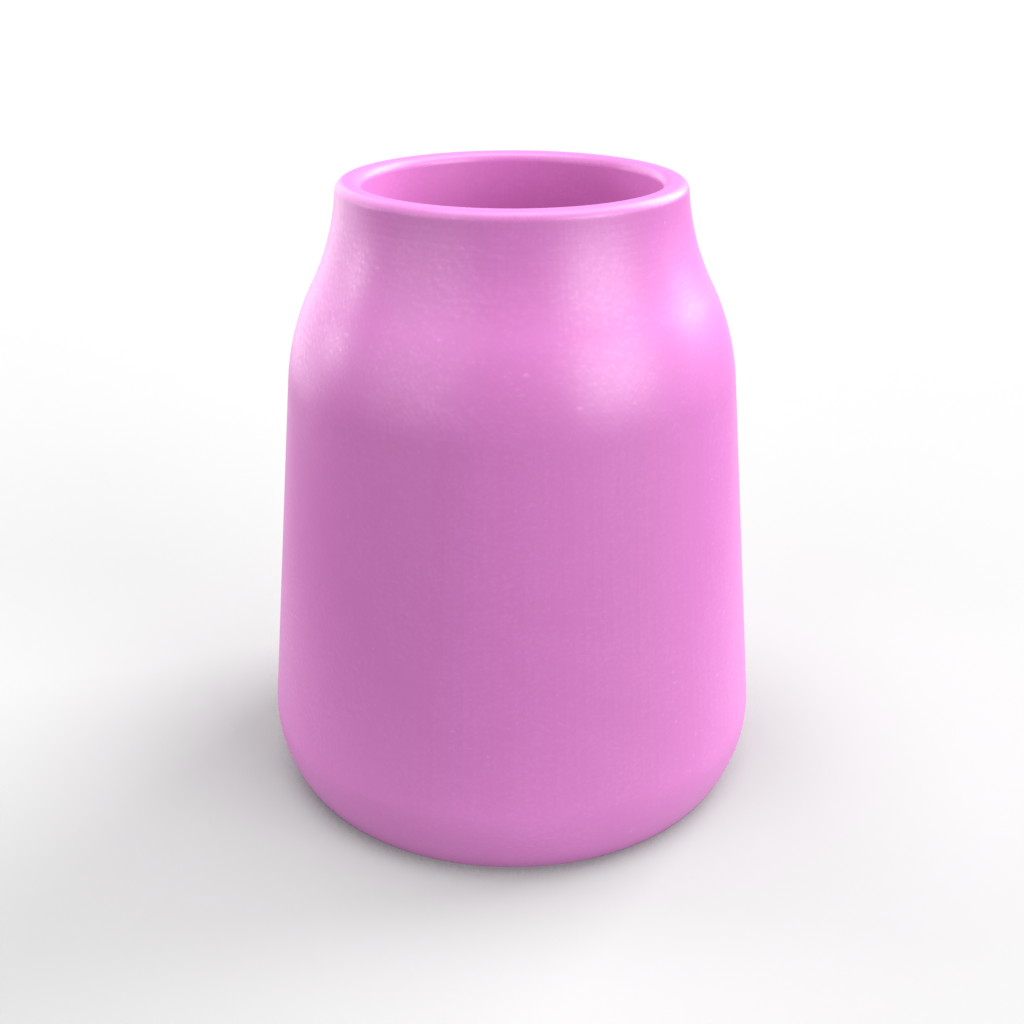 Flat Sided, Sloped Vase Mold Set