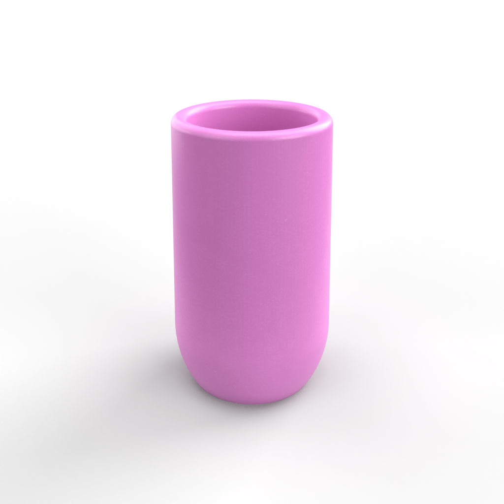 120mm Smooth Curved Small Holder/ Pen Pot Mold