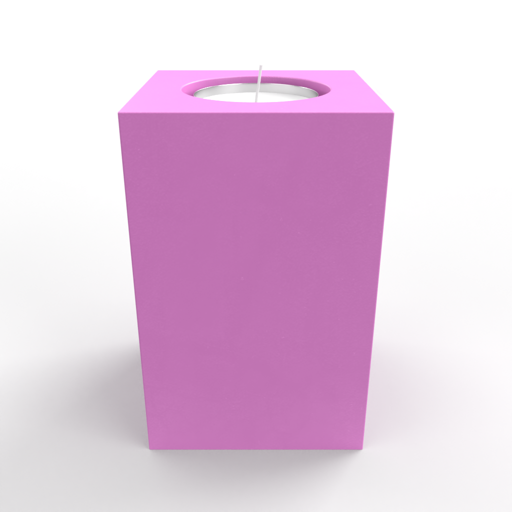 Square Pillar Tealight Holder Mold Set