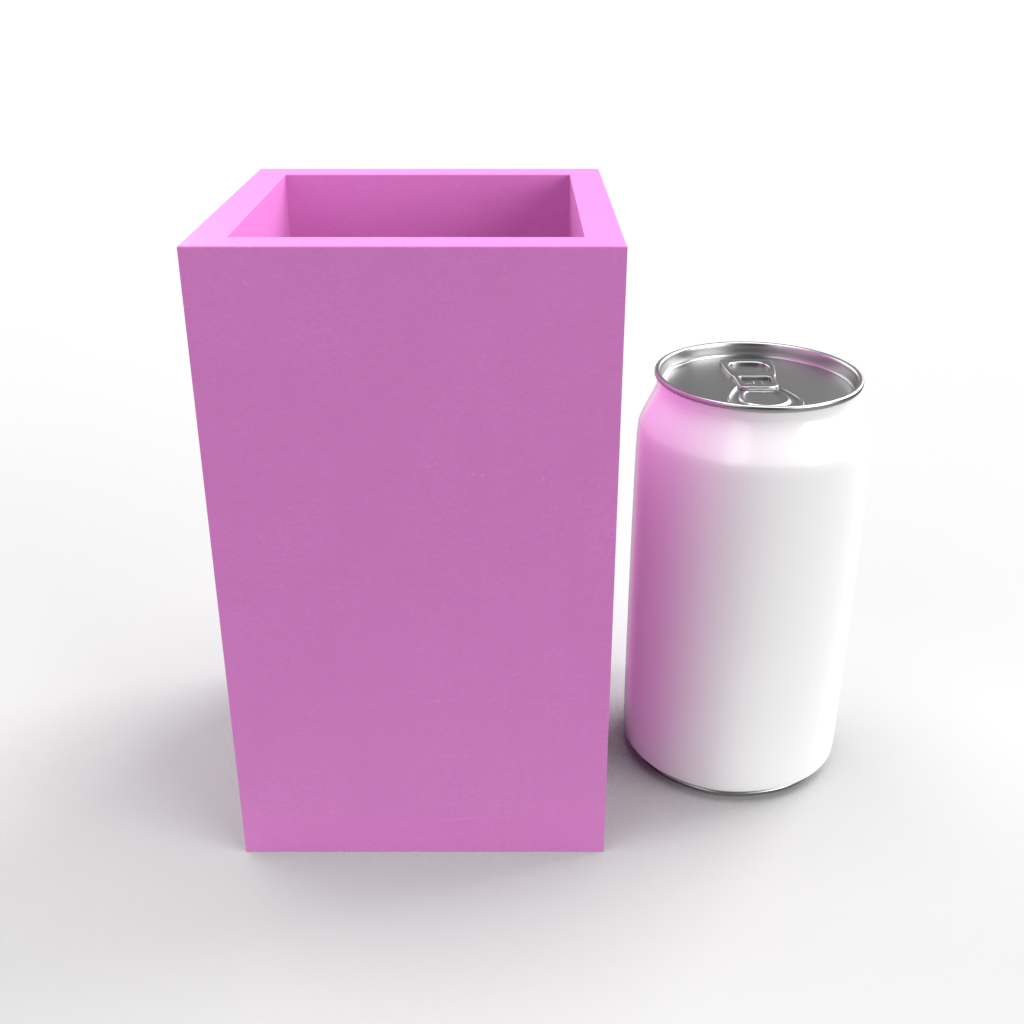 Square Design Pen Pot/ Utensil Holder Mold Set