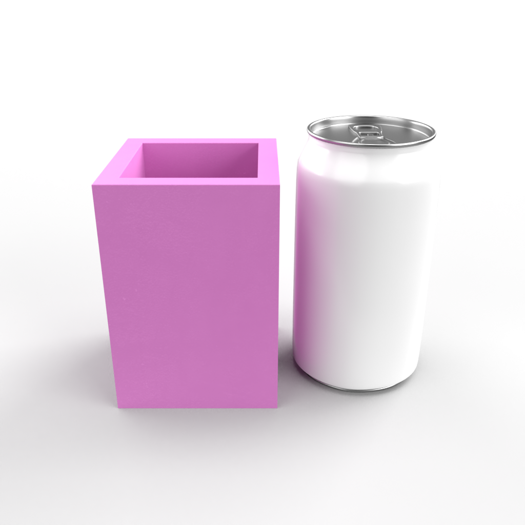 Square Design Pen Pot/ Utensil Holder Mold Set