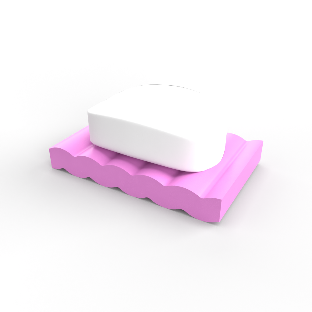 Wavy Design Soap Dish Mold