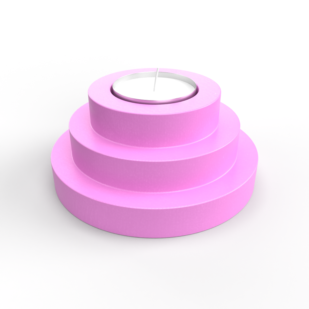 Steps Design Tealight Holder Mold