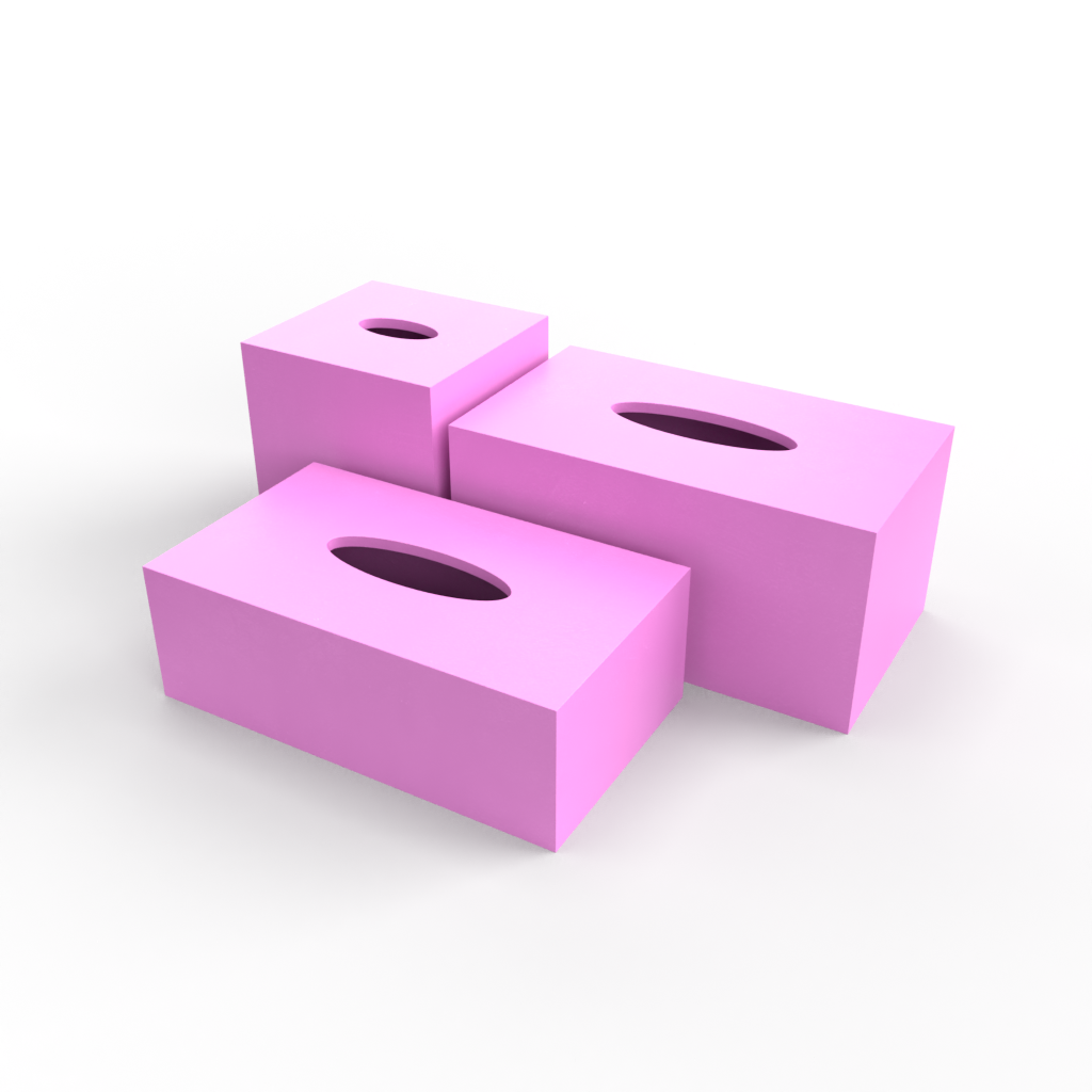 Cube Tissue Box Cover Mold
