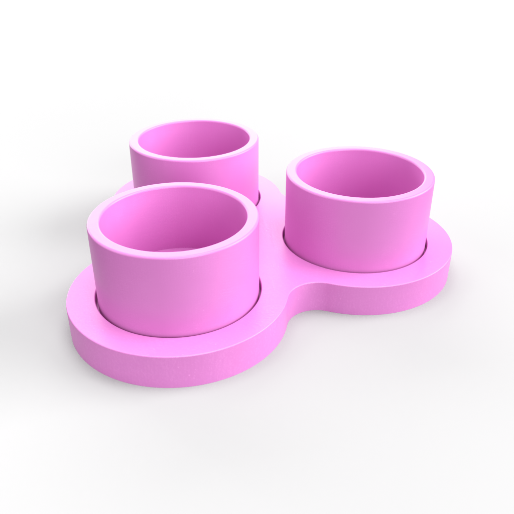 70mm Cylinder Pinch Pot Mold