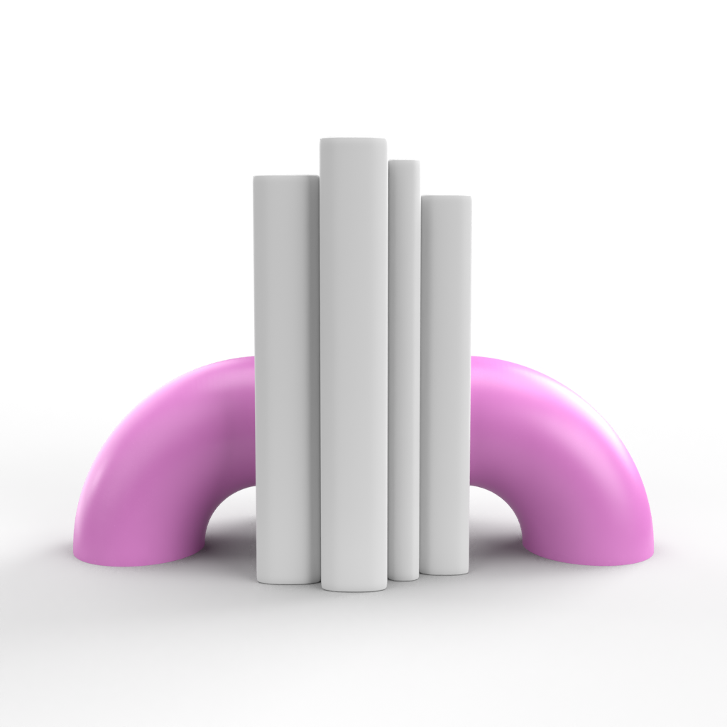 Rounded Tube Bookend Mold