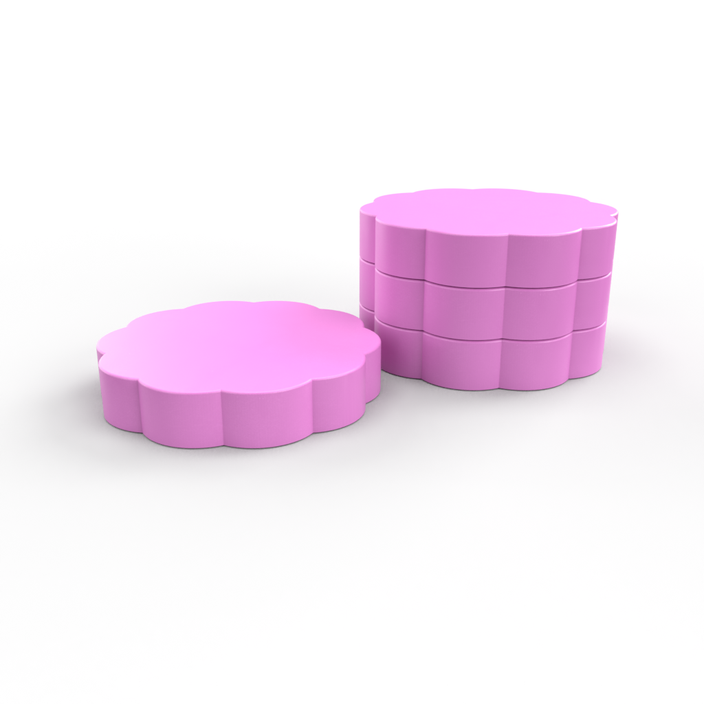 Rollcoaster Bumpy 20mm Bumpy Design Coaster Mold – Proper Molds