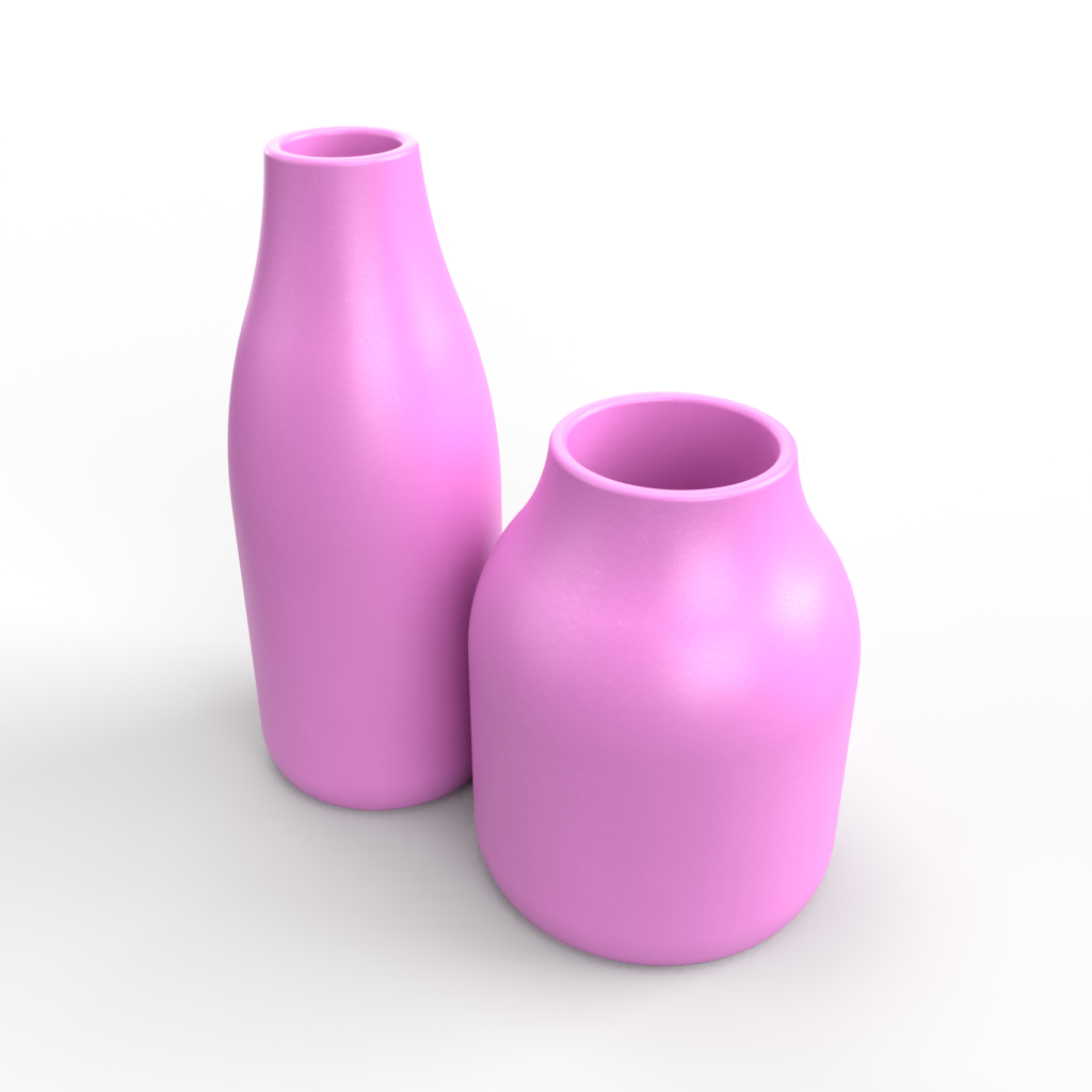 Flat Sided, Round Vase Mold 1