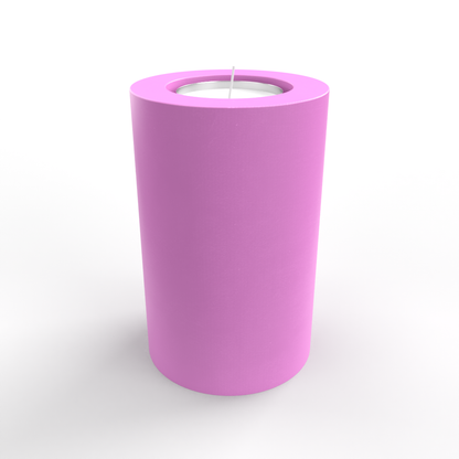 Round Pillar Tealight Holder Mold Set