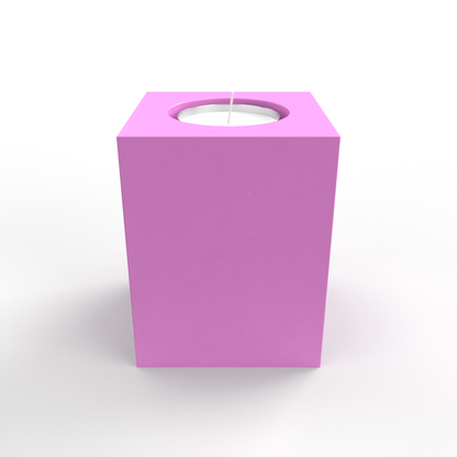 Square Pillar Tealight Holder Mold Set